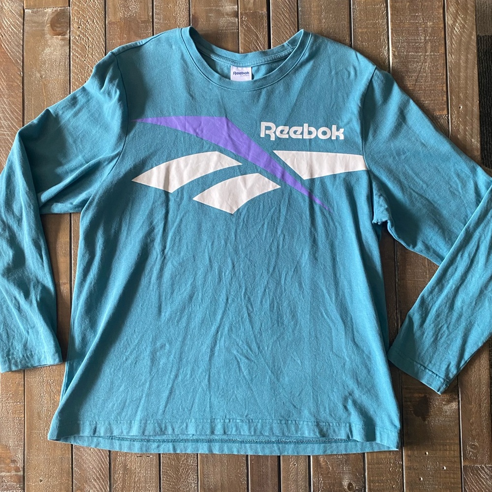Reebok Teal Long Sleeve Shirt